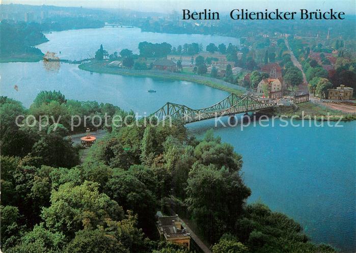 BERLIN  CITY Glienicker Bruecke Fliegeraufnahme