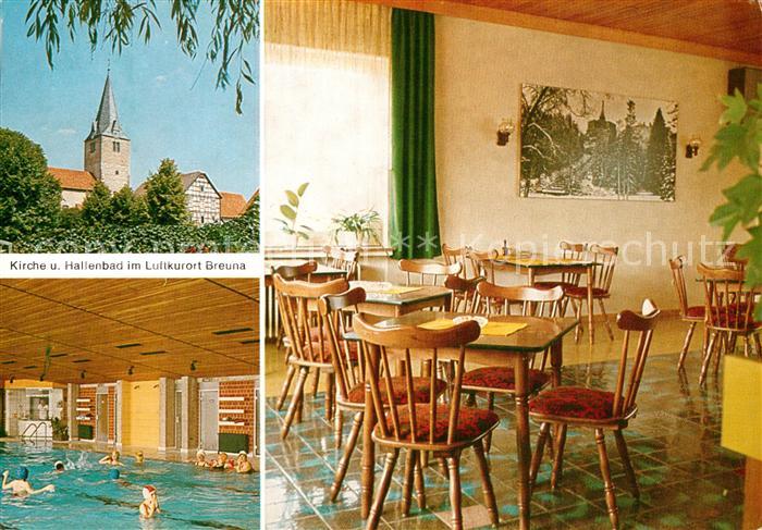 Breuna Kirche und Hallebad Hotel Restaurant Sonneneck