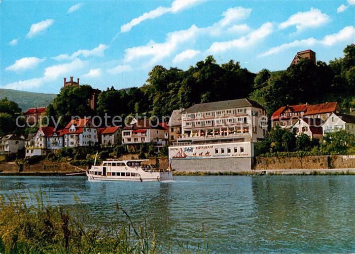 Neckarsteinach Hotel Restaurant Schiff Neckarpartie