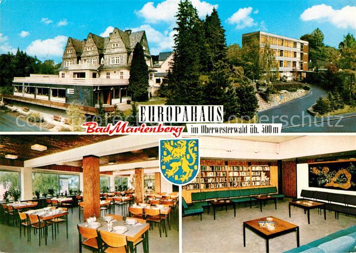 Bad Marienberg Europahaus Speisesaal Bibliothek