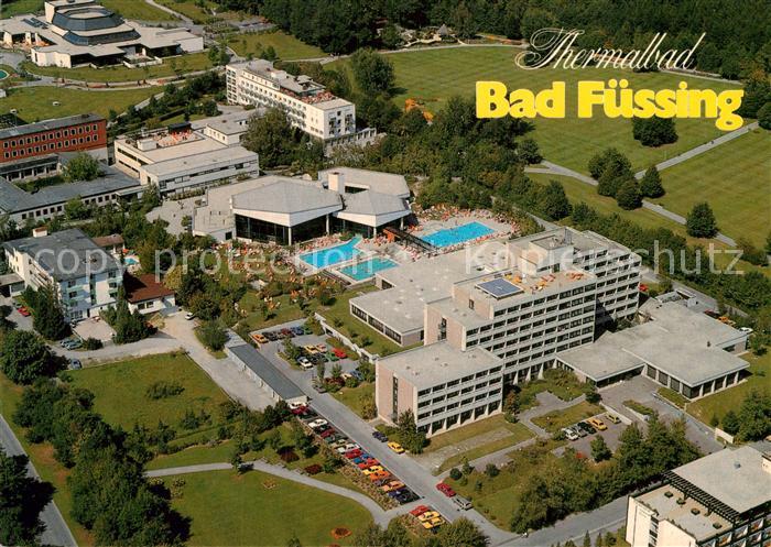 Bad Fuessing Rehaklinik Niederbayern mit Thermalbad Fliegeraufnahme