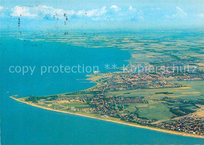 Cuxhaven Nordseebad mit Doese Duhnen und Waldbad Sahlenburg Fliegeraufnahme