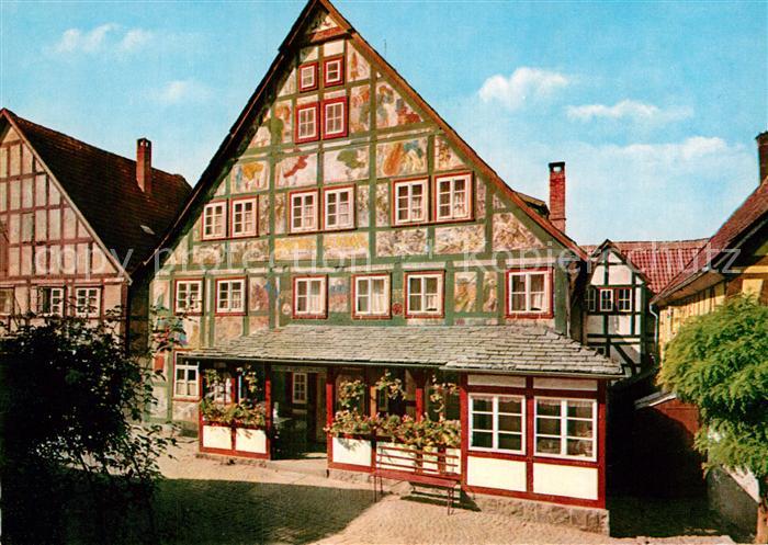 Schwalenberg Gasthof Kuenstlerklause Fassadenmalerei