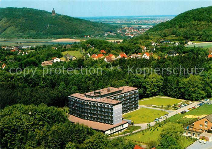 Porta Westfalica Sanatorium Fliegeraufnahme
