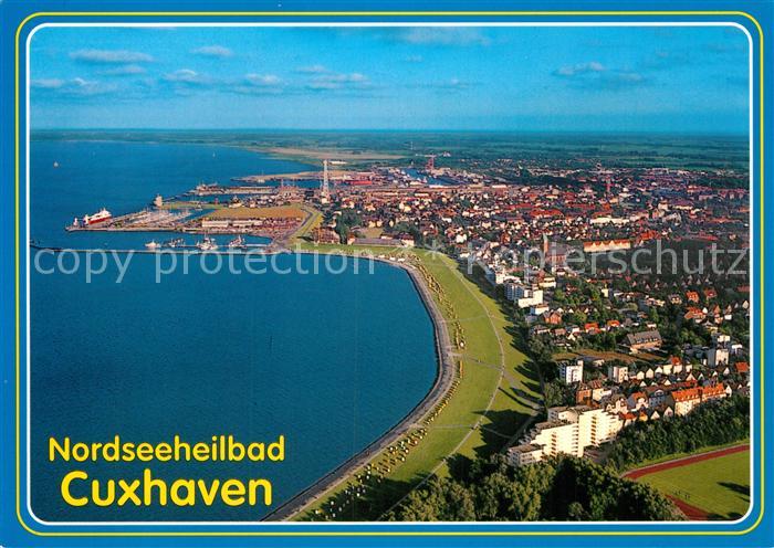 Cuxhaven Nordseebad Fliegeraufnahme