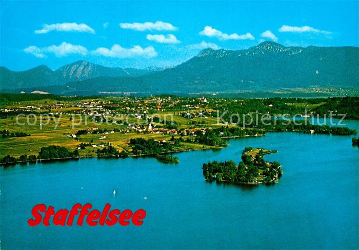 Murnau Staffelsee Fliegeraufnahme mit Ohlstadt Jochberg Herzogstand und Heimgart