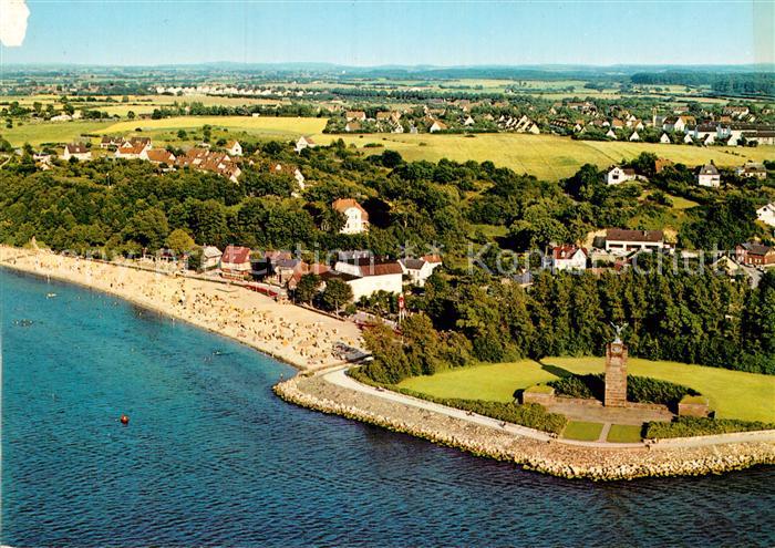 Moeltenort Fliegeraufnahme mit U Boot Ehrenmal