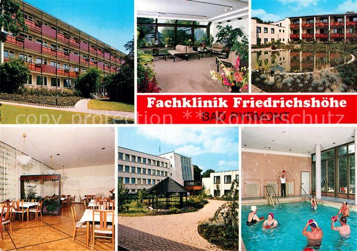 Bad Pyrmont Fachklinik Friedrichshoehe Speisesaal Foyer Bewegungsbad