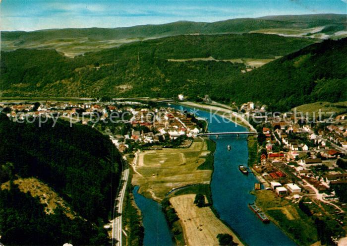 Bodenwerder Jod Solbad an der Weser von der Luttersburghoehe