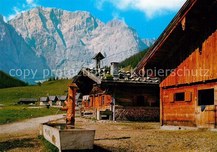 Eng Hinterriss Tirol Eng Almen am Gr Ahornboden Karwendelgebirge mit Grubenkarsp