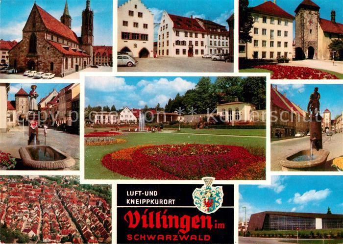 Villingen-Schwenningen Kirche Marktplatz Rathaus Stadttor Brunnen Park Fliegerau