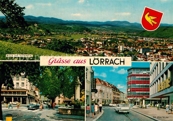 Loerrach Blick ins Wiesental Am Marktplatz Im Zentrum