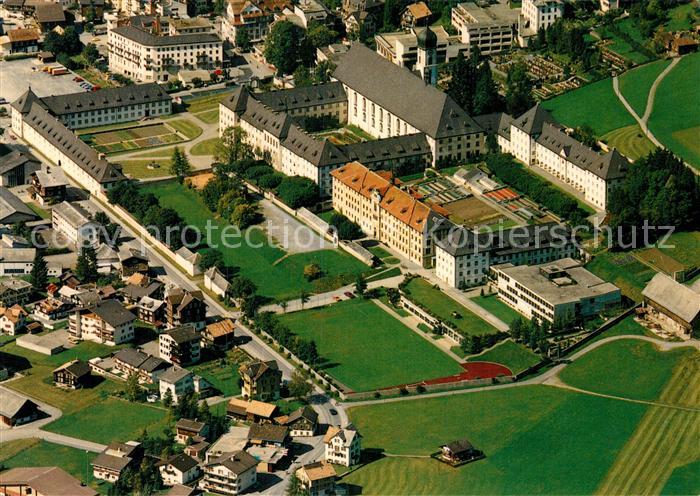 Engelberg Kloster Fliegeraufnahme