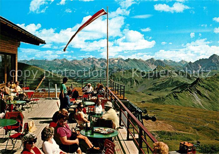 Diedamskopf Gipfelrestaurant Terrasse Vorarlberg