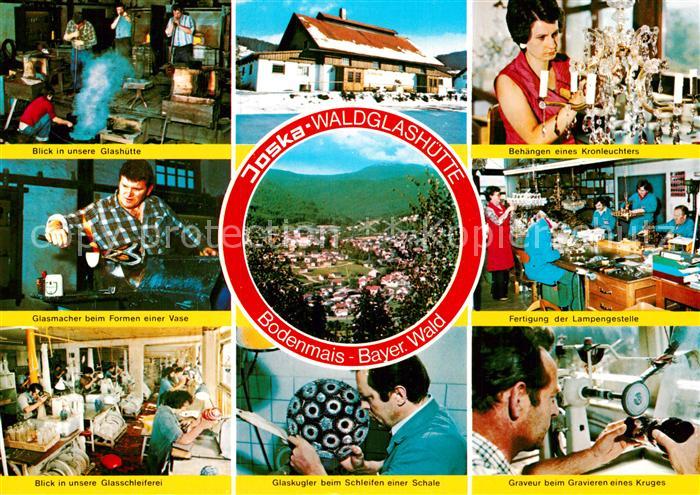 Bodenmais Josa Waldglashuette Glasmacher Schleiferei Glaskugler Kronleuchter Fer