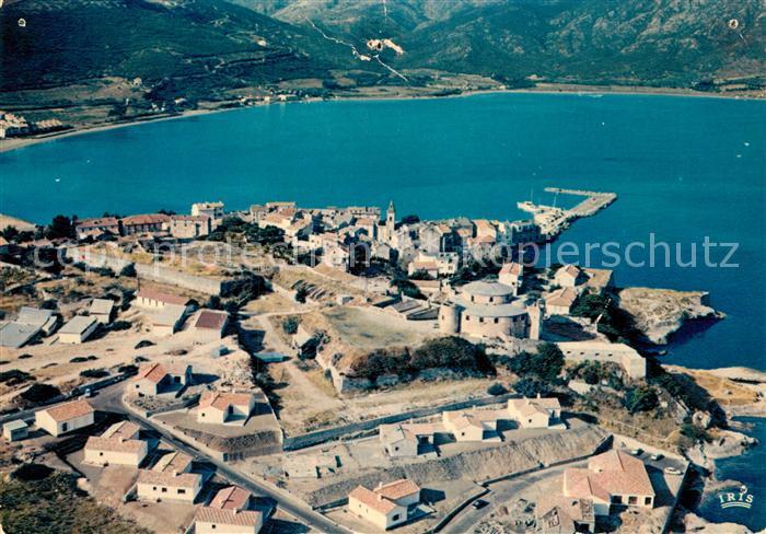 Saint-Florent Haute-Corse Vue aerienne de la Citadelle sur la Ville