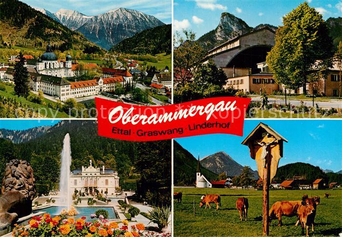 Oberammergau Kloster Ettal Passionstheater Koenigsschloss Linderhof Graswang