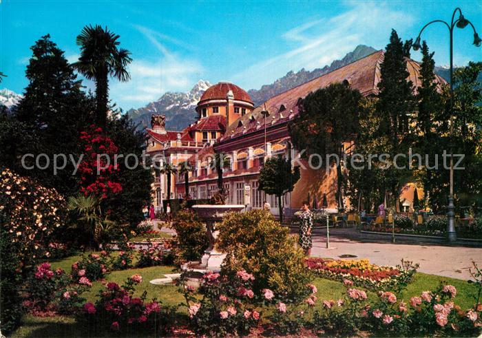 Merano Meran Kurpromenade Kurhaus mit Texelgruppe