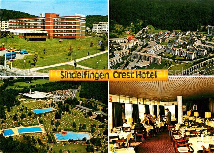 Sindelfingen Crest Hotel Fliegeraufnahme Schwimmbad Speisesaal