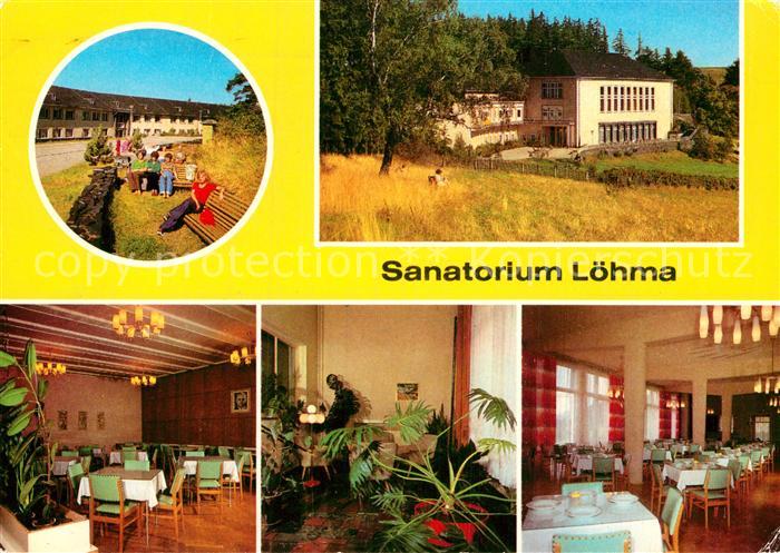 Munschwitz Sanatorium Loehma Gastraeume Speisesaal