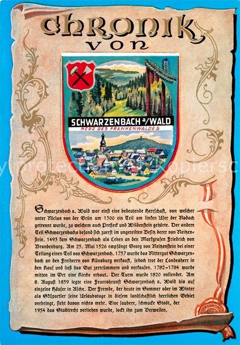 Schwarzenbach Wald Panorama Illustration