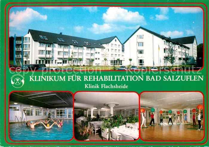 Bad Salzuflen Klinik Flachsheide Hallenbad Speisesaal Gymnastik