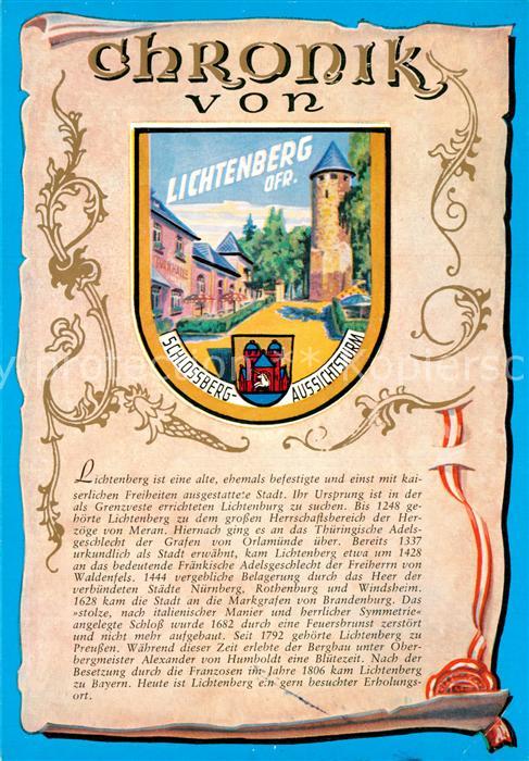 Lichtenberg Oberfranken Schlossberg Aussichtsturm lllustration