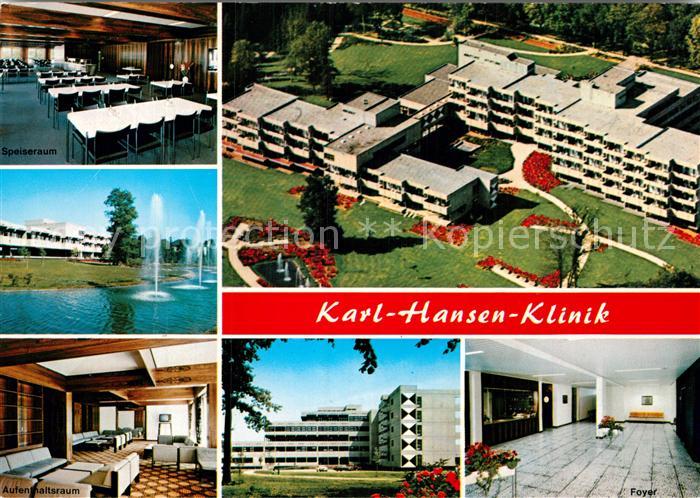 Bad Lippspringe Karl Hansen Klinik Fliegeraufnahme Speiseraum Aufenthaltsraum Fo