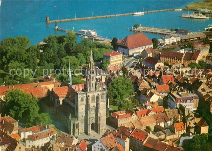 Konstanz Bodensee Fliegeraufnahme mit Muenster