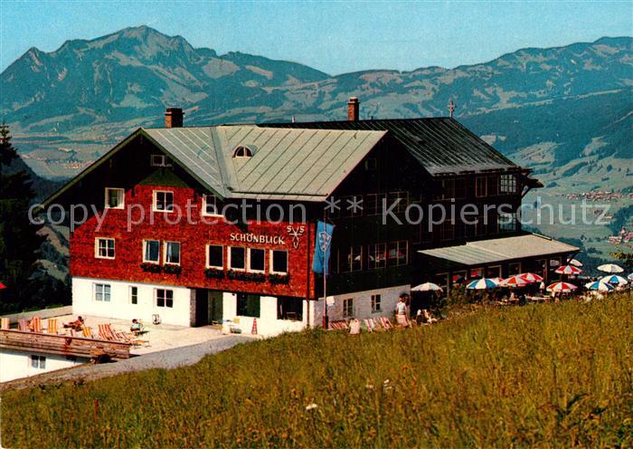 Oberstdorf Alpenhotel Schoenblick Allgaeuer Alpen