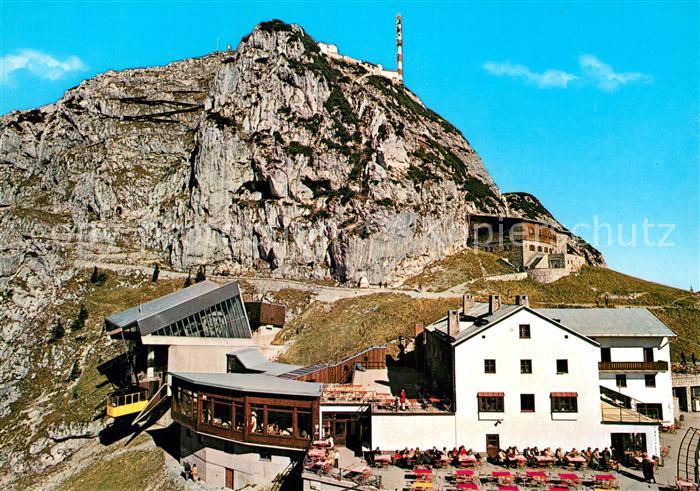 Wendelsteinhaus mit Seilbahnstation Sonnenobservatorium Rundfunkhaus