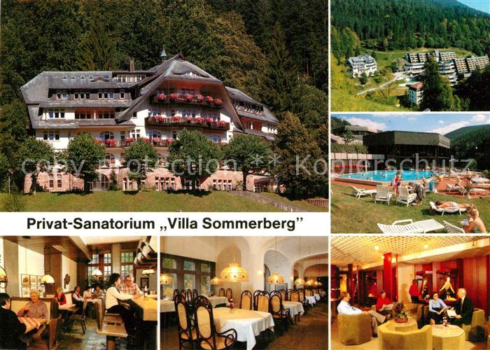 Bad Rippoldsau Schwarzwald Sanatorium Villa Sommerberg Schwimmbad Gastraeume