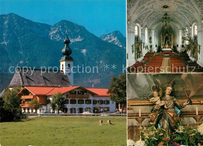 Inzell Pfarrkirche St Michael Inneres Marienfigur