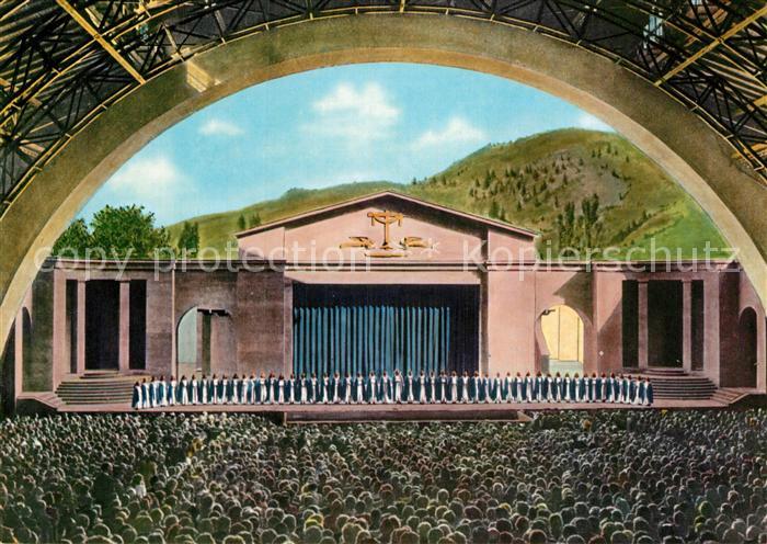 Oberammergau Buehne des Passionspielhauses