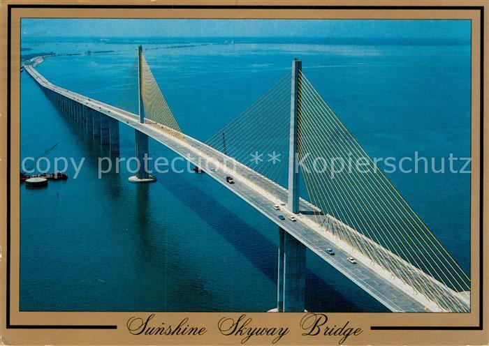 St Petersburg Florida Sunshine Skyway Bridge