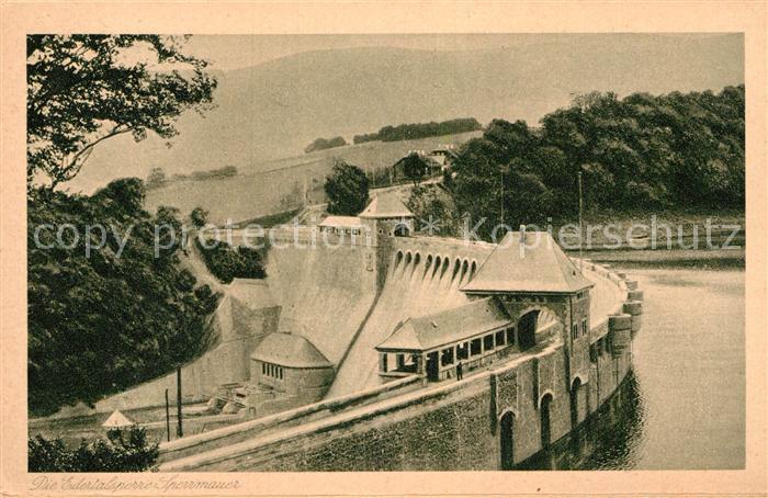 Edertalsperre Sperrmauer