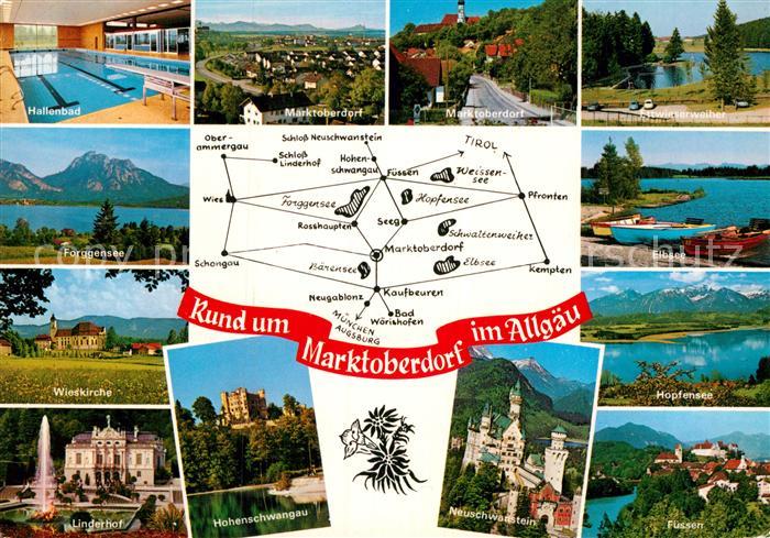 Marktoberdorf Hallenbad Wieskirche Linderhof Hopfensee