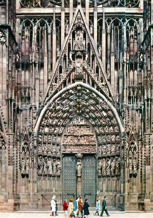 Strasbourg Alsace Cathedrale Portail Central