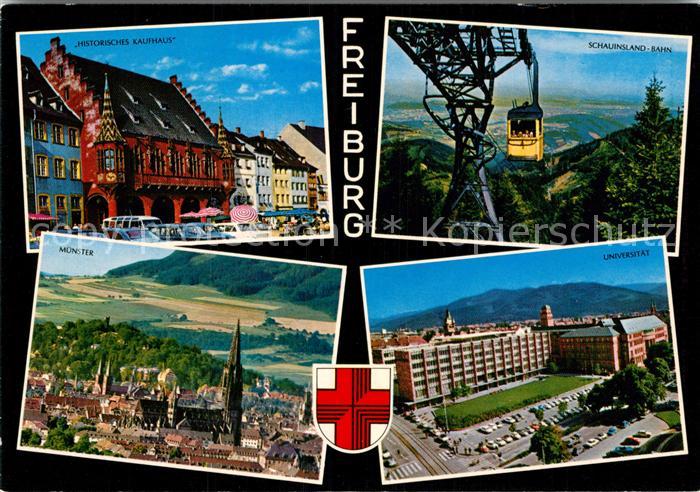 Freiburg Breisgau Historisches Kaufhaus Schauinsland-Seilbahn Muenster Universit