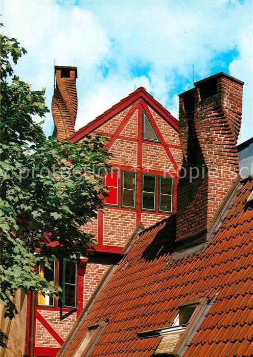 Hamburg Schornsteine auf den Krameramtshaeusern