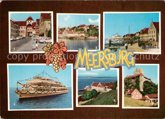 Meersburg Bodensee Jungfernfahrt Motorschiff Muenchen Hafen Schloss