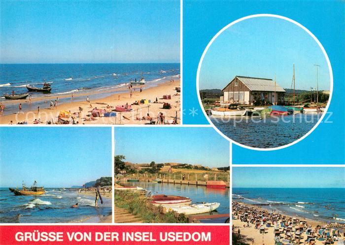 Usedom ueckeritz Strand Bootshafen Achterwasser Koelpinsee Koserow
