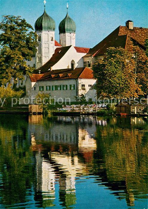 Seeon Klostersee Klosterkirche