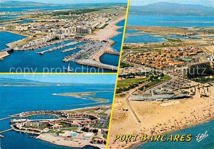 Port Barcares Vues aeriennes Port Grau-Saint-Ange Cau
