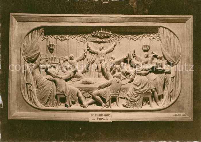 Reims Champagne Ardenne Bas-Relief Sculpte