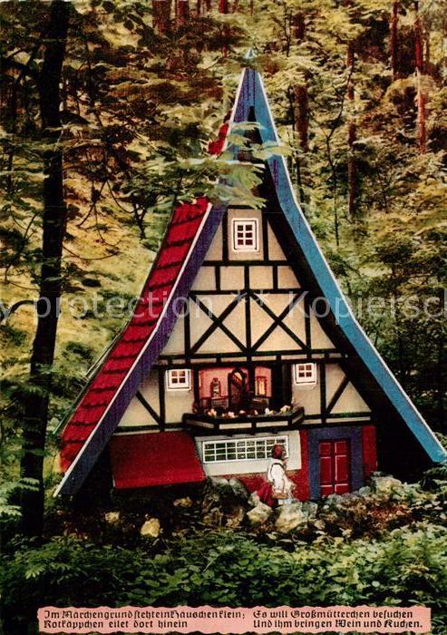 Bad Sachsa Harz Maerchengrund Rotkaeppchen und der Wolf