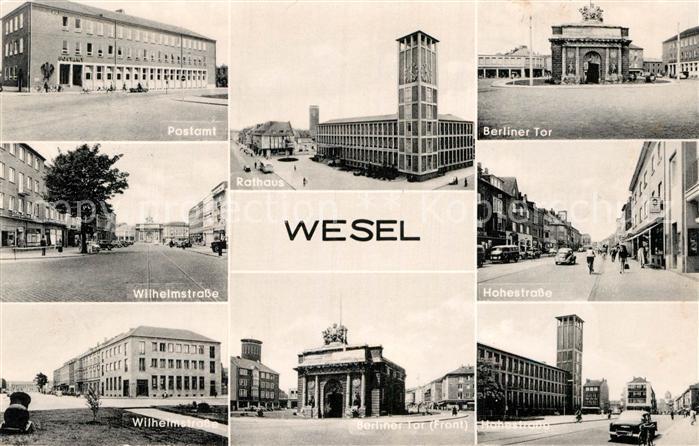 Wesel Nordheide Berliner Tor Postamt Wilhelmstrasse Rathaus Hohestrasse