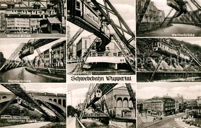 WUPPERTAL NRW Rathaus Bruecke Werther Bruecke Doeppersberg