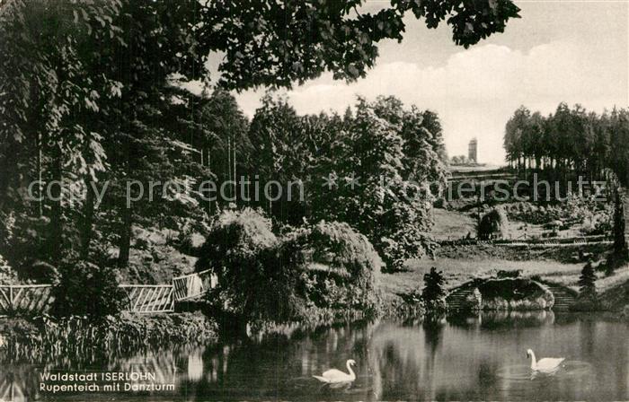 Iserlohn Rupenteich mit Danzturm