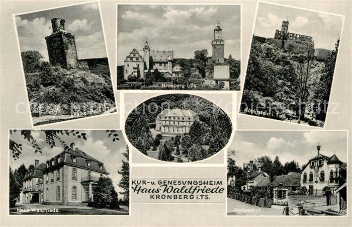 Kronberg Taunus Kurhaus- Genesungsheim Haus Waldfriede Rettershof Falkenstein